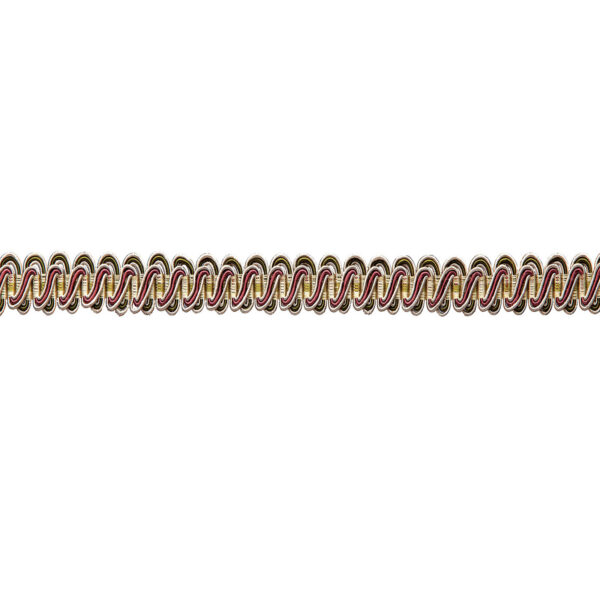 Scroll Gimp Braid Col.1603 Green/Pink Mix