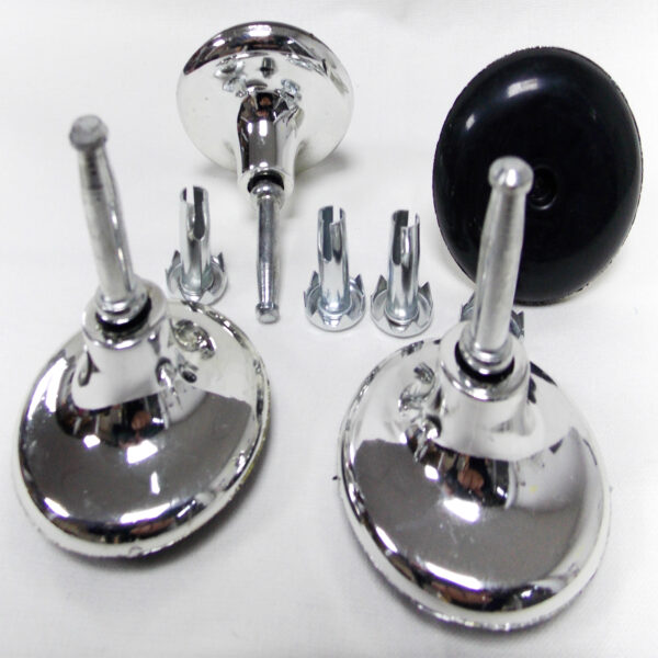 Rotatable Glides Peg/Socket Chrome