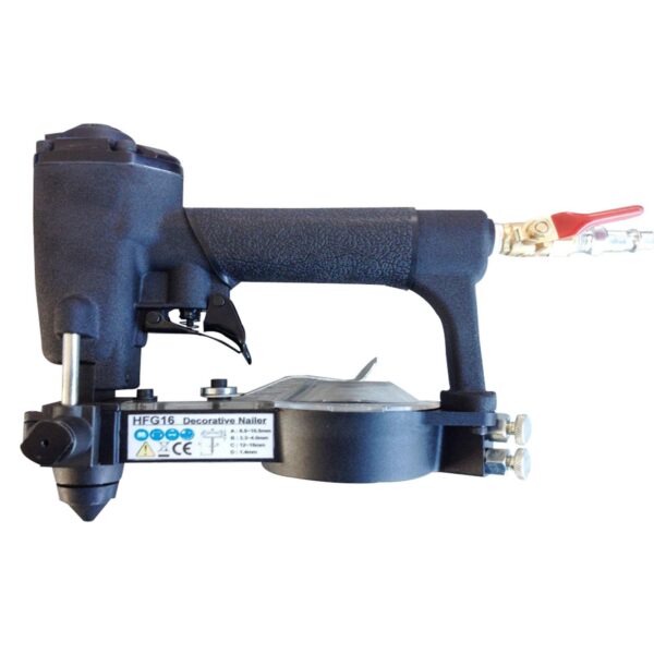 Pneumatic decorative nail gun for 1660 size loose nails, upholstery tool